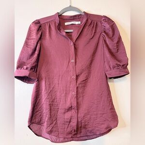 Calvin Klein Jeans Mauve Button-Up Blouse